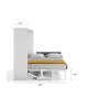 Spazio - Full Size Wall Bed with Desk