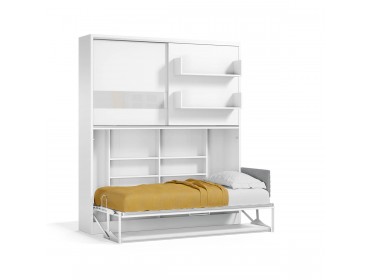 Parete Letto - Twin Wall Bed System with Desk