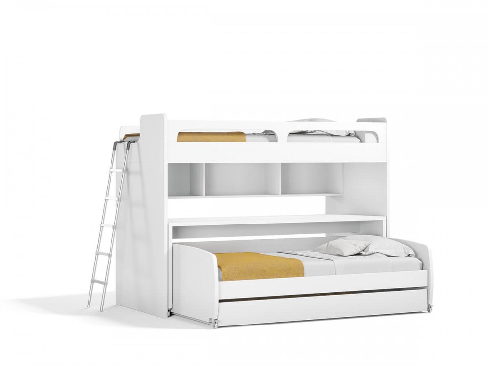 Twin Over Xl Bunk Bed With Sofa, Trundle Bunk Bed With Desk