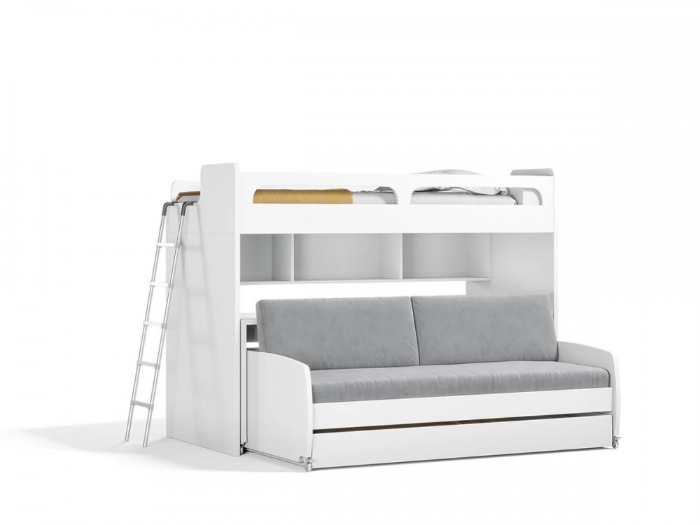 Twin Over Xl Bunk Bed With Sofa, Wayfair Twin Over Futon Bunk Bed