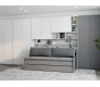 Eco Compact Full/Full XL Sofa Bed and Cabinet System