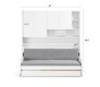 Eco Compact Full/Full XL Sofa Bed and Cabinet System