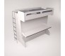 Castello Twin Over Full Wall Bunk Bed with Desk