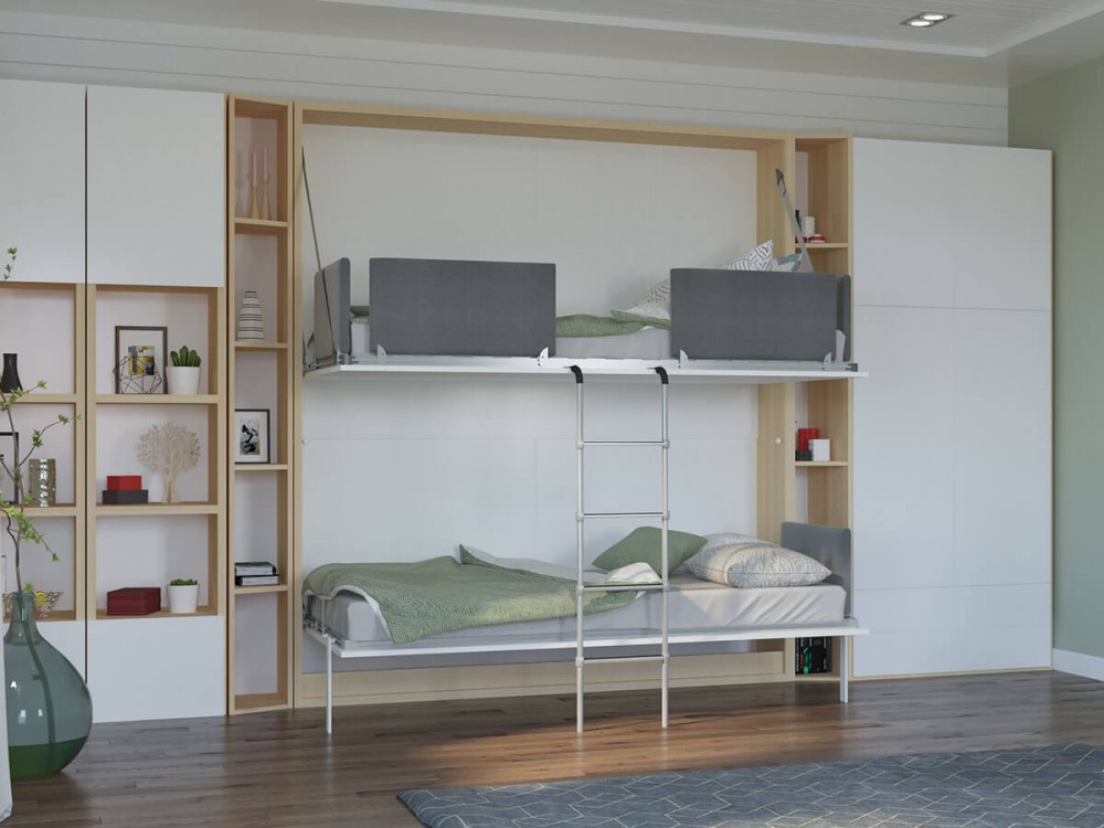 twin over twin murphy bed